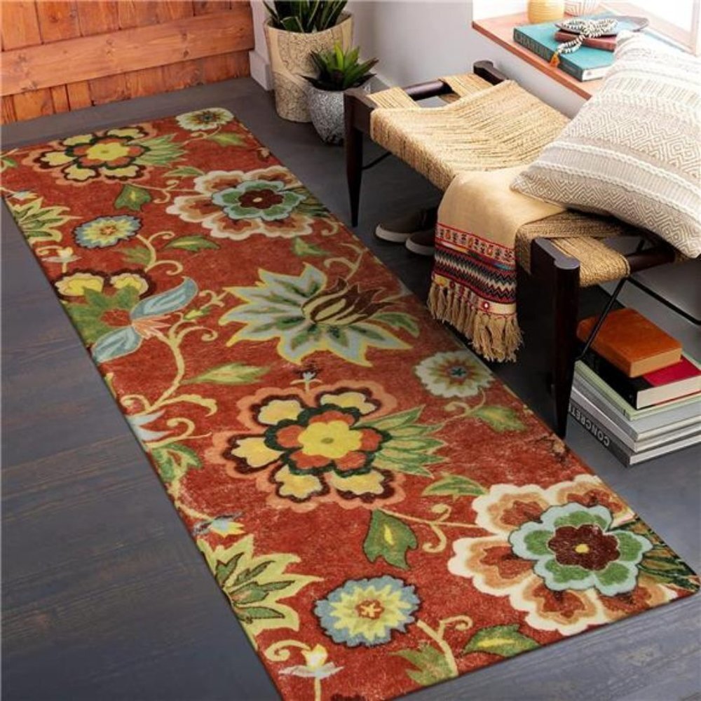 NEW Floral Area Runner Rug